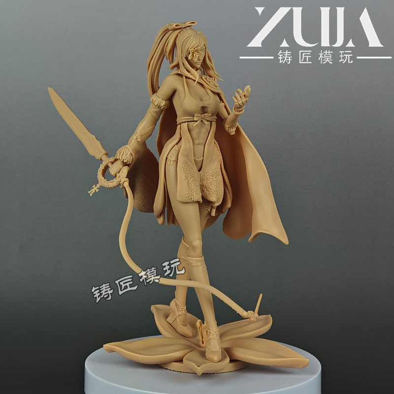 龙背上的骑兵zero手办模型白模美少女歌者3D打印gk游戏角色