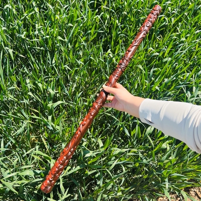 紫檀木六耳猕猴随心铁杆兵太极棍