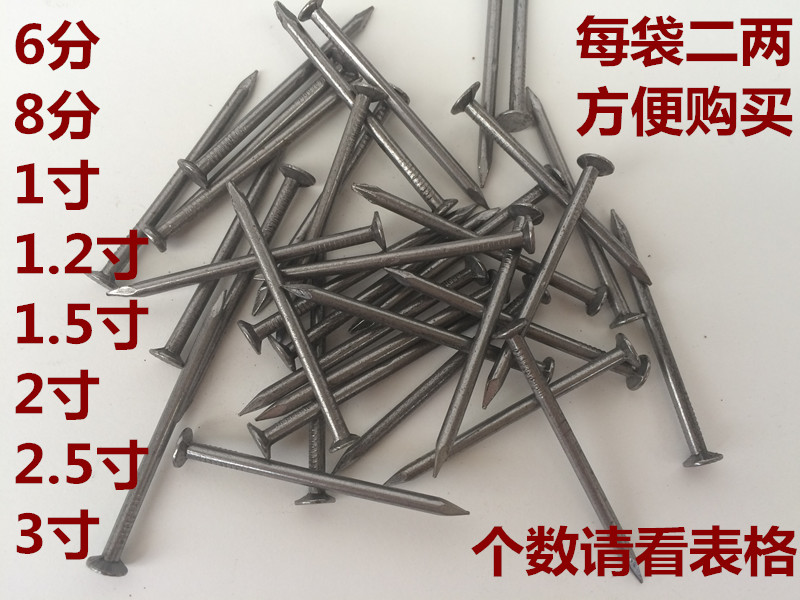 家用小钉子圆钉小鞋钉洋钉子钉玻璃用钉子小铁钉包邮图片