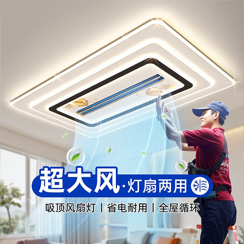 冷暖一体主灯吸顶客厅灯2026新款吊灯带中山灯具无叶风扇灯吊扇灯