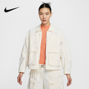 NIKE耐克ACG外套女秋季户外防泼水机能风拼接工装夹克HV0584-110