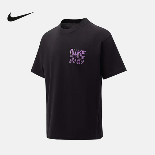 NIKE耐克男T恤2026夏季图案印花棉质短袖透气运动上衣IH1370-010