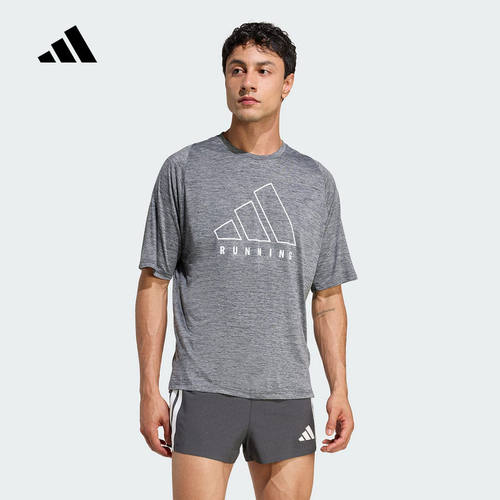 adidas阿迪达斯半袖2026夏男运动休闲上衣跑步训练短袖T恤 JY7422