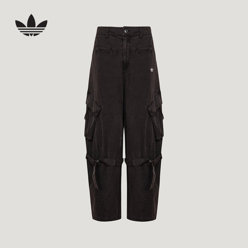 阿迪达斯adidas女裤长裤运动裤 2026秋季新款工装风休闲裤 LF2321