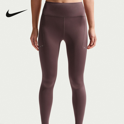 Nike耐克SWIFT女速干高腰口袋跑步九分紧身裤春季新款HJ2253-502