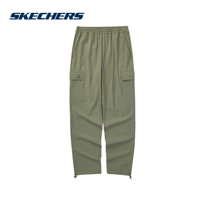 SKECHERS|（新款）2024夏女梭织长裤 L224W031-01DR