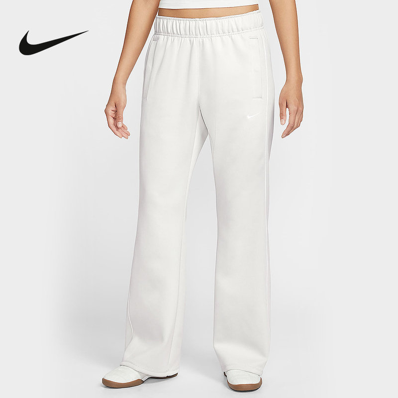 耐克女裤2026春新款刺绣小勾修身中腰复古运动针织长裤HJ1017-072,运动服/休闲服装,运动长裤,淘宝优惠券,粉丝福利购,淘宝优惠卷