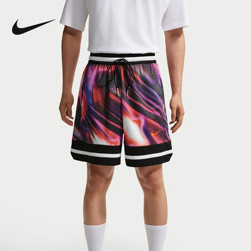 NIKE耐克男短裤夏季新款透气速干篮球运动裤印花五分裤IR6283-100