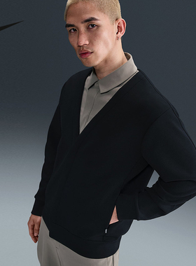 NIKE耐克外套男秋冬款2.47训练透气速干大V领运动夹克HQ6949-010