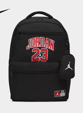 JORDAN耐克儿童球衣风格双肩包秋季新款时尚男女童书包IO48-010