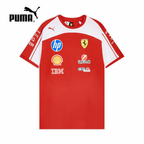 PUMA彪马秋季男女F1赛车法拉利车迷版赛车服运动短袖t恤713831-01
