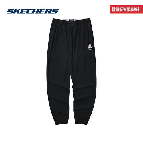 Skechers斯凯奇女子新款百搭舒适运动休闲针织长裤L224W018/0018