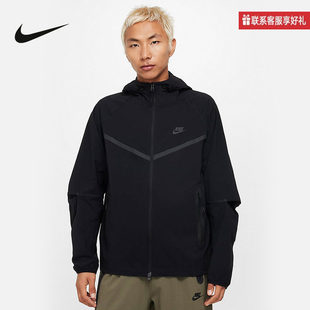 Nike耐克TECH男子梭织夹克春季新款外套宽松FUTURA叠搭HM7152-010