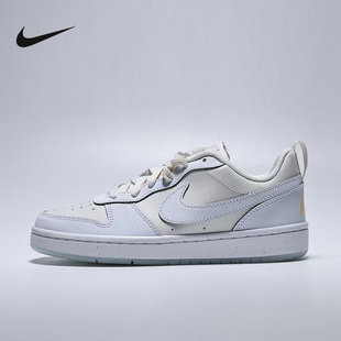NIKE耐克板鞋女鞋新款夏季大童运动鞋COURT低帮休闲鞋IH4519-001