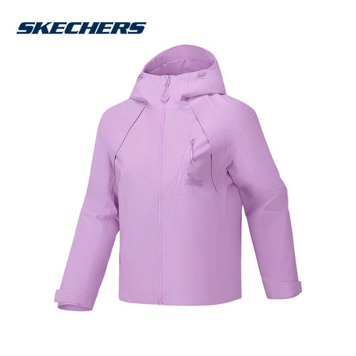 SKECHERS斯凯奇正品女冲锋衣2026秋季新款上衣夹克 P326W005-06TS