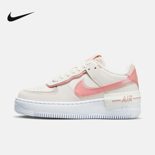 Nike耐克女鞋Air Force 1空军一号解构双钩休闲板鞋IO7594-101