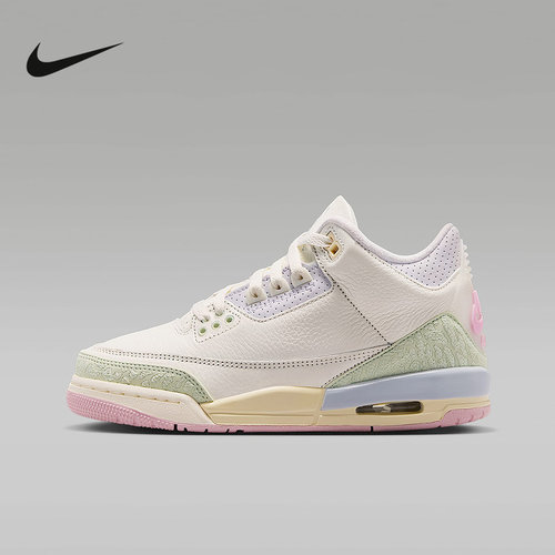 NIKE耐克童鞋女鞋Air Jordan 3 复刻大童爆裂纹运动鞋 IF4758-100