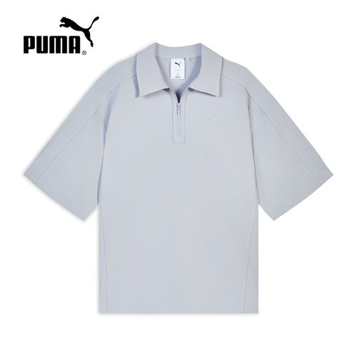 PUMA彪马夏季新款polo衫男女宽松透气休闲上衣运动短袖636248-82