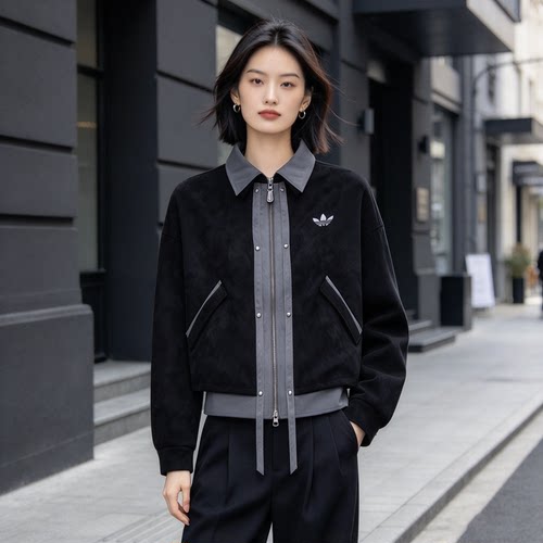 阿迪达斯adidas正品女士夹克 2026秋季新款运动休闲外套 LE9664