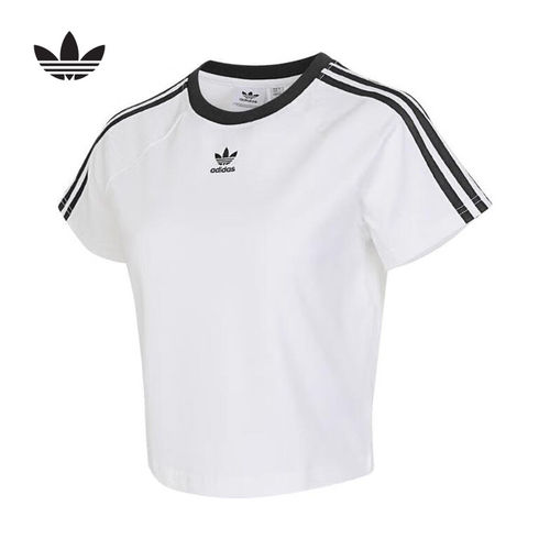 adidas阿迪达斯官方运动2025夏女短袖T恤 JC8704
