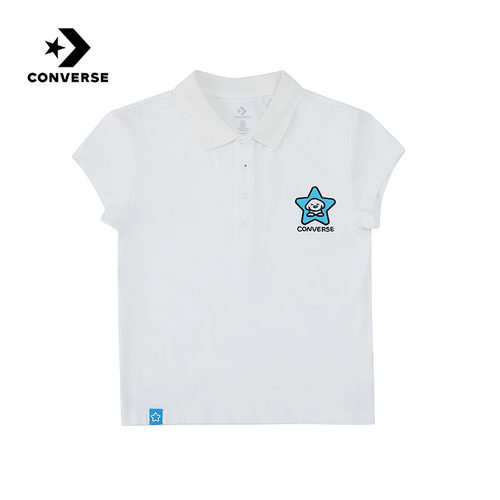 Converse匡威2026夏新款女士短袖T恤运动休闲翻领上衣 WCK172-W70