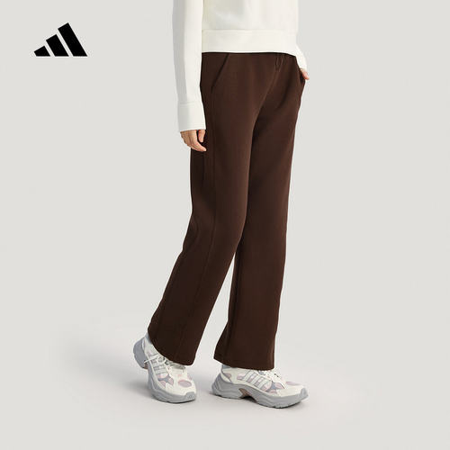 adidas阿迪达斯长裤2026春女子防静电针织运动休闲直筒裤 KH2686