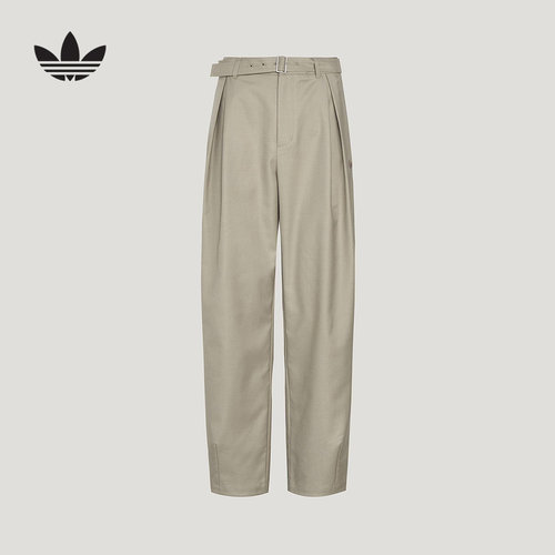 adidas阿迪达斯三叶草男静奢甄选系列休闲梭织宽松运动裤 KU8925