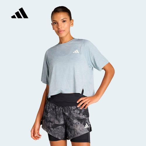 adidas阿迪达斯半袖上衣2026夏女款运动宽松休闲短袖T恤 KC8393