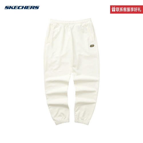 Skechers斯凯奇女裤春新款宽松休闲舒适运动长裤L124W013/00NA
