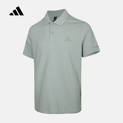 adidas阿迪达斯运动半袖T恤衬衫2026夏男休闲短袖POLO衫 KX2743