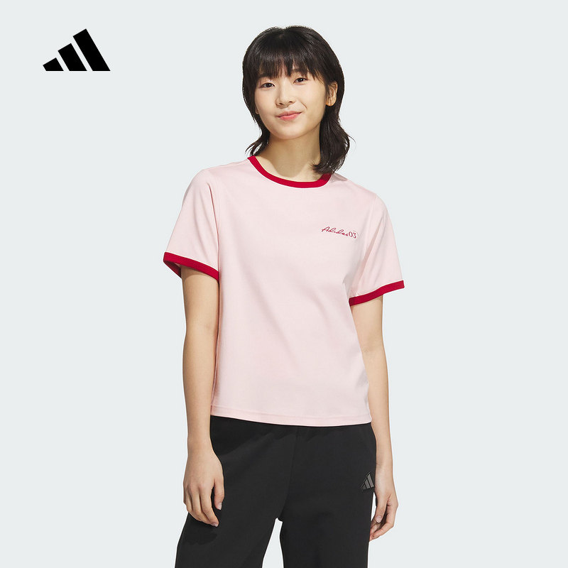 阿迪达斯 （adidas）|（新款）2025夏女短袖T恤 JZ4