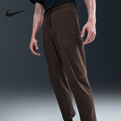 Nike耐克男子春训练健身刺绣小勾透气速干运动长裤HJ3155-237