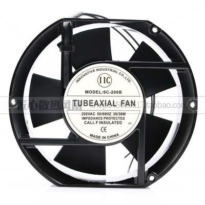 IIC TUBEAXIAL FAN MODEL:6C-200B 6C-230B 200V 39/38W风扇