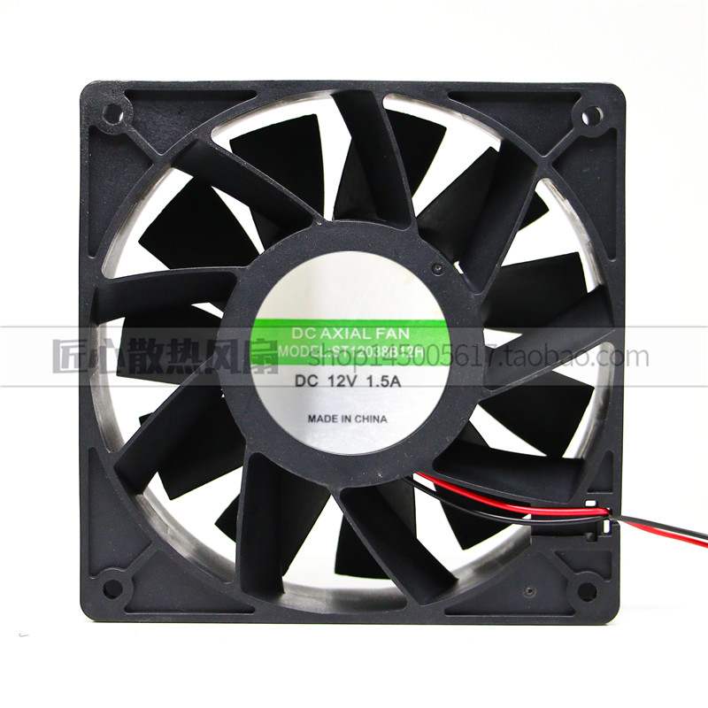 MODEL:ST12038B12H 12V1.5A伏烧烤炉旁里面2 3线风机dc axial fan 3C数码配件 USB风扇 原图主图