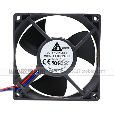 原装台达EFB0824EH/SH/EHF/VHF 24V 8cm厘米8025/8038散热风扇