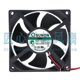 原装建准SUNON 8025 KDE1208PTV1 DC12V 1.6W 机箱 电源散热风扇