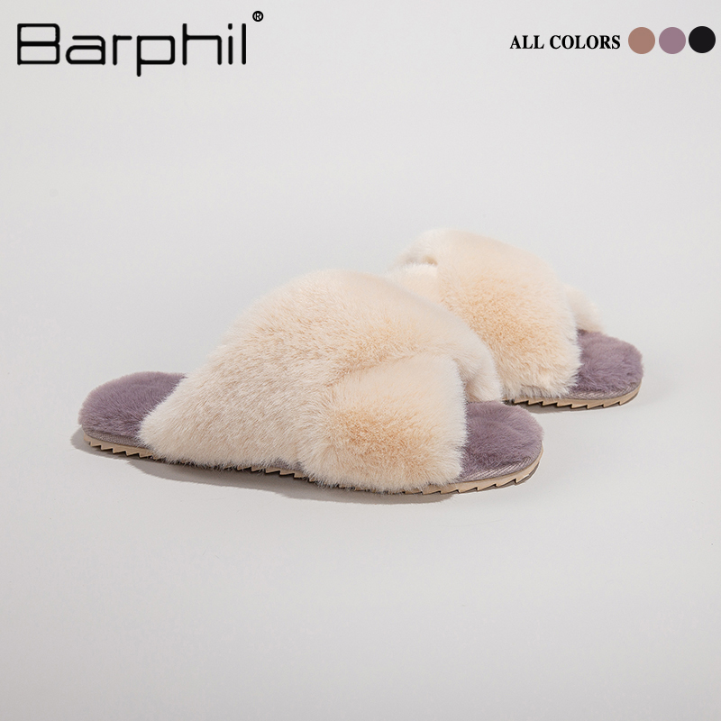 外穿毛毛拖鞋女BARPHIL