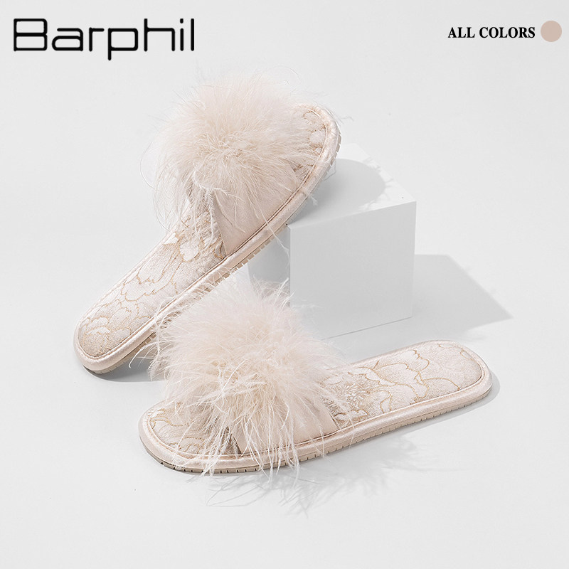 Barphil拖鞋女2026春夏新款外穿法式防滑毛毛家居一字拖时尚凉拖,女鞋,一字拖,淘宝优惠券,粉丝福利购,淘宝优惠卷