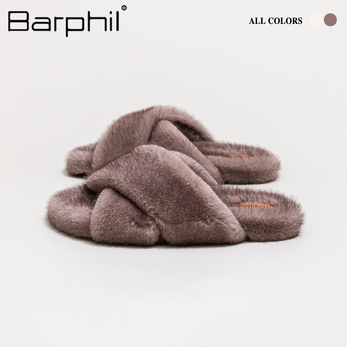 Barphil拖鞋女士2025新款秋冬室内家居毛绒防滑棉拖鞋高级感软底