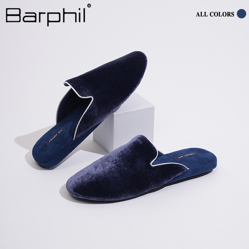 Barphil家居拖鞋真丝绒缎面透气