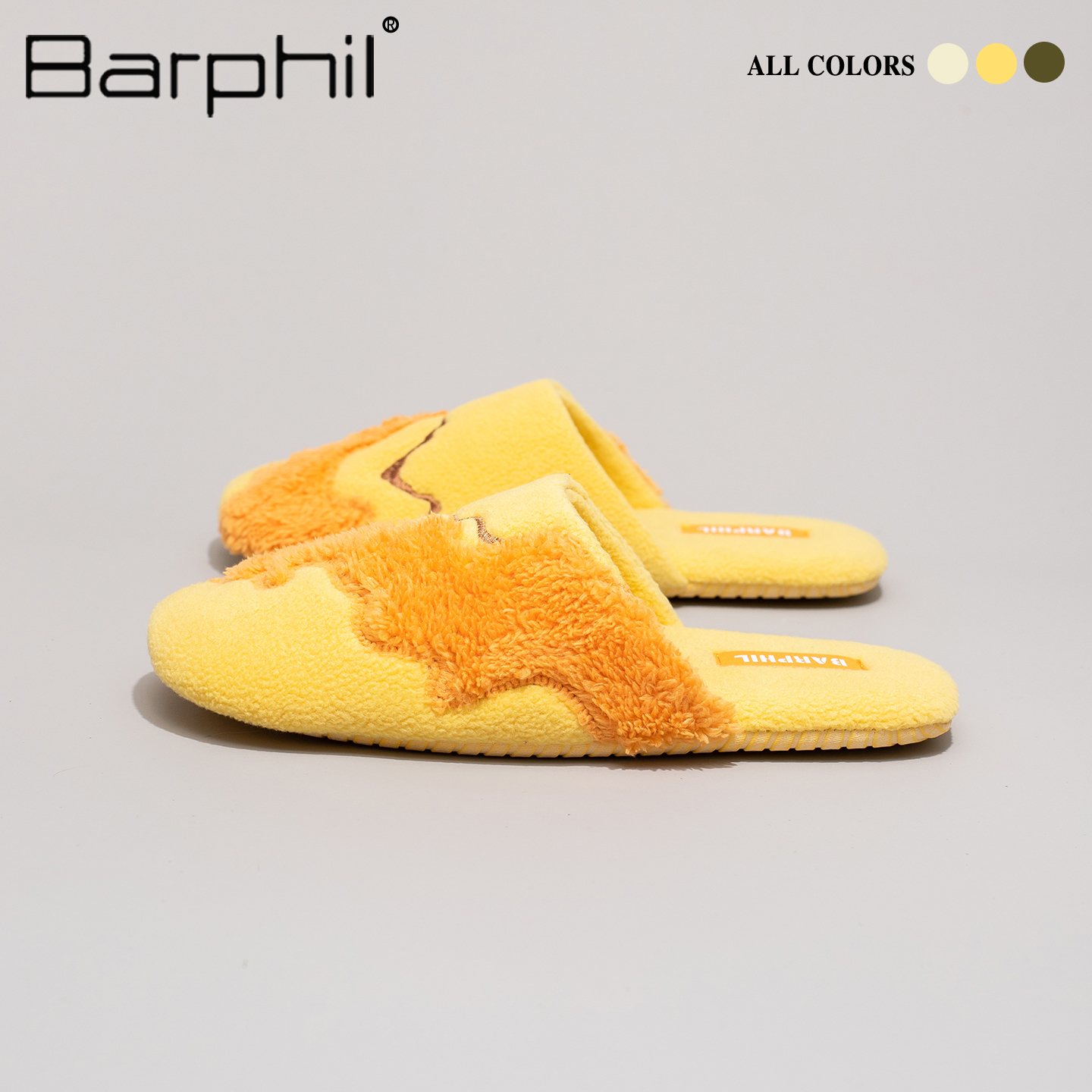 Barphil拖鞋室内家居2025秋冬新款静音木地板家用保暖棉拖鞋女士