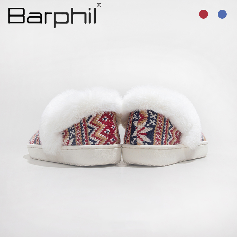 【清仓】Barphil拖鞋室内家居2025秋冬新款保暖防滑棉拖鞋老棉鞋