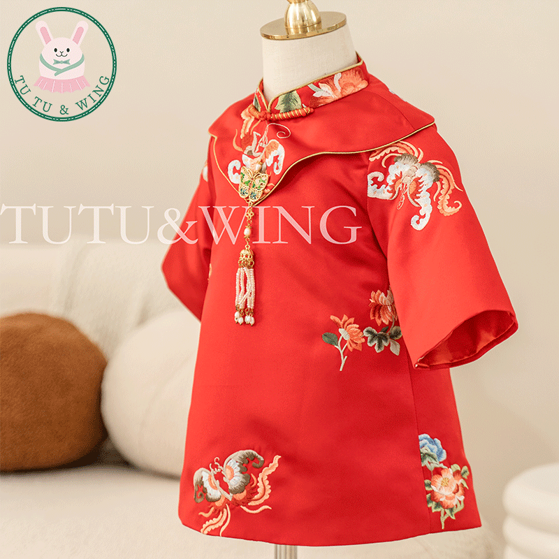 一周岁礼服礼服刺绣女宝宝