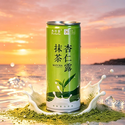 承德特产平泉热河露杏仁露抹茶杏仁露240mlx20罐植物蛋白饮料整箱