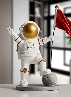 翻旧事宇航员客厅摆件办公室酒柜装饰品玄关太空人手办桌面生日礼