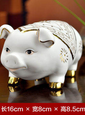 东方泥土创意中式陶瓷工艺动物摆件办公室客厅卧室桌面生日礼品12