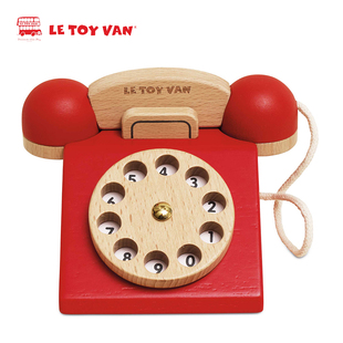 英国Le Van电话机榨汁机爆米花机女孩过家家仿真木制儿童玩具 Toy