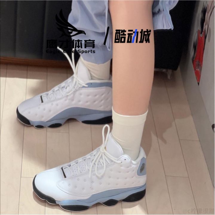 Air Jordan 13 AJ13白蓝青少年舒适百搭耐磨运动篮球鞋DJ3003-170,运动鞋new,运动休闲鞋,淘宝优惠券,粉丝福利购,淘宝优惠卷