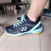 Yonex尤尼克斯65Z3蓝色男女减震防滑透气运动羽毛球鞋 SHB65Z3LEX