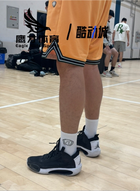 Air Jordan 34 AJ34黑色男子减震耐磨中帮实战篮球鞋AR3240-001